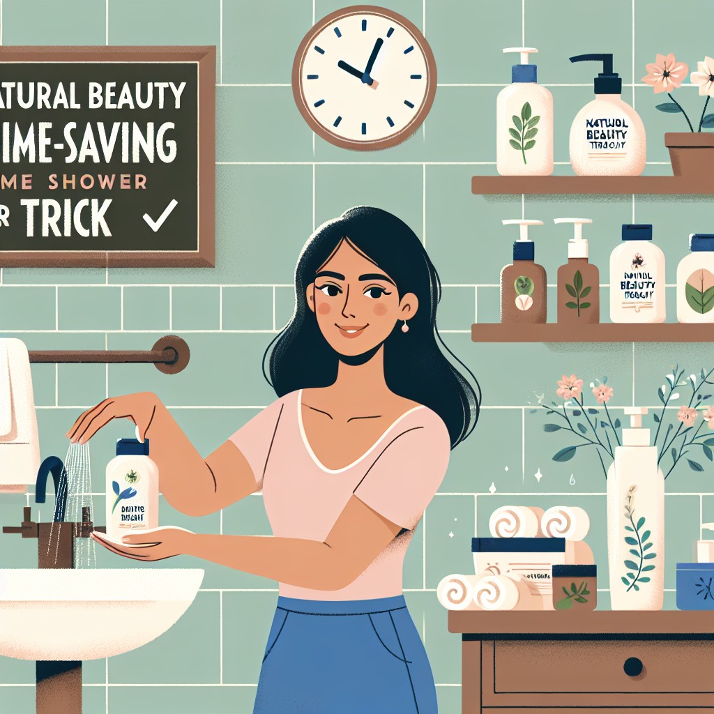 A natural beauty time-saving shower trick